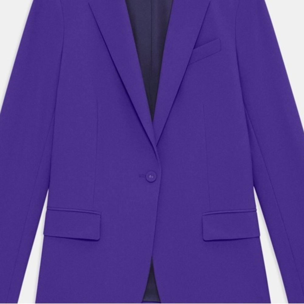 Theory Purple Blazer & Suit Jacket - Picture 13 of 16